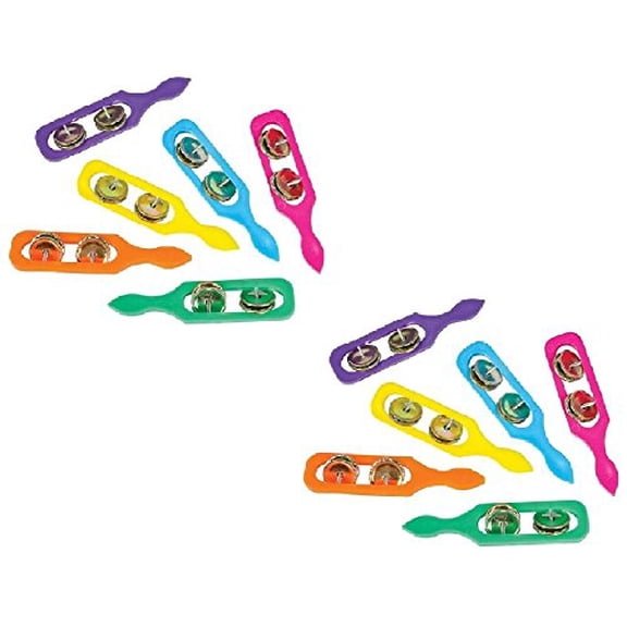 RIN RIN Dozen COLORFUL Cymbals With Handles (12)