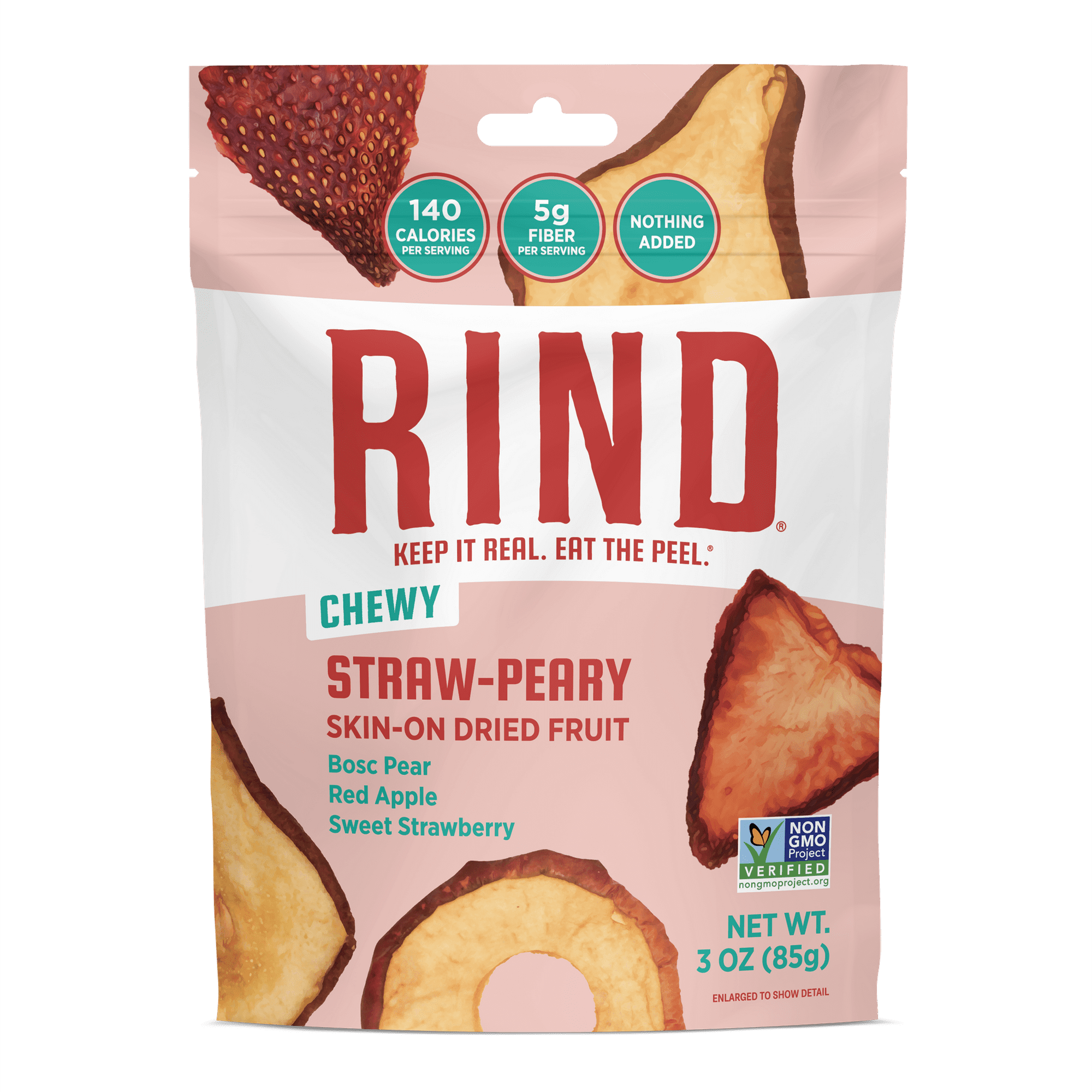 RIND Snacks Dried Fruit Superfood Straw-Peary Blend 3oz Bag
