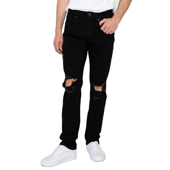 RING OF FIRE Men's 5 Pockets Skinny Denim Stretch Jeans…