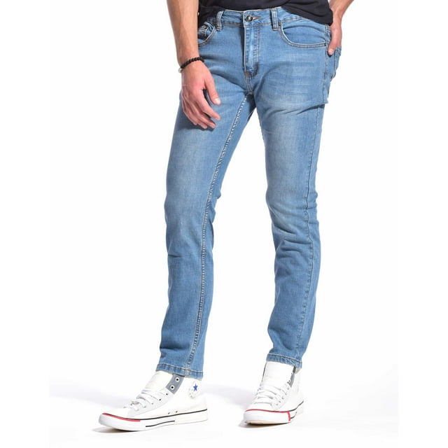 RING OF FIRE Men's 5 Pockets Slim Denim Stretch Jeans