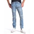 thumbnail image 1 of RING OF FIRE Men's 900 Series Five Pockets Moto Slim Fit Stretch Jeans Size 30 to 38, 1 of 11