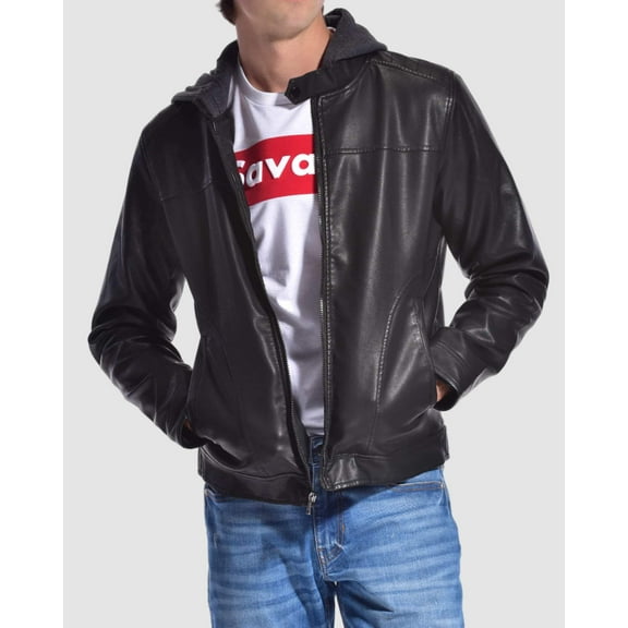 RING OF FIRE Young Mens Premium Faux Leather Pu Jackets Size Up To XL