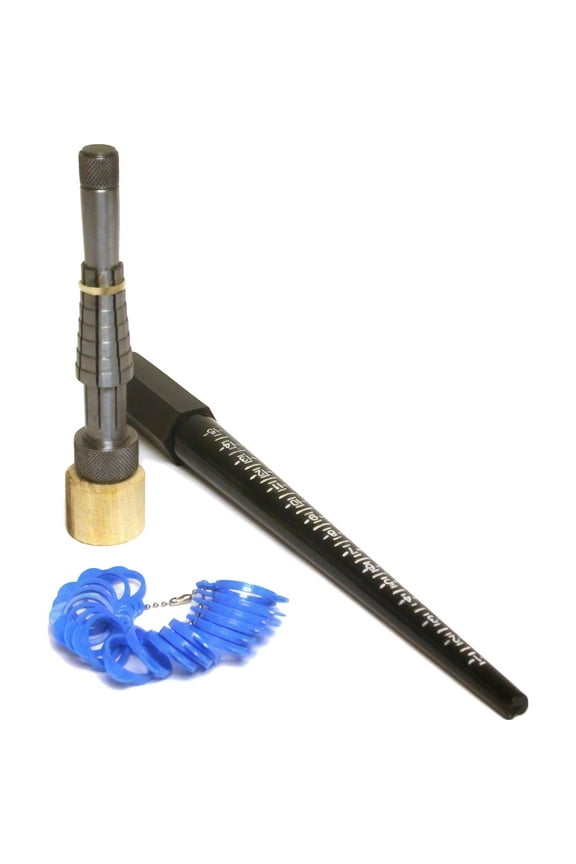 RING SIZE STRETCHING MEASURING SET RATHBURN STRETCHER RING STICK FINGER SIZER (E 13) NOVELTOOLS