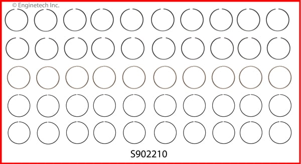 RINGS FORD 6.8L 415 STEEL