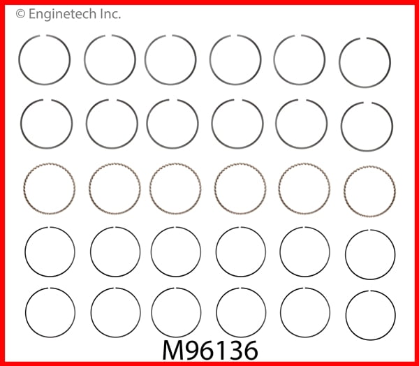 RINGS GM BUICK 3.8L 231 R