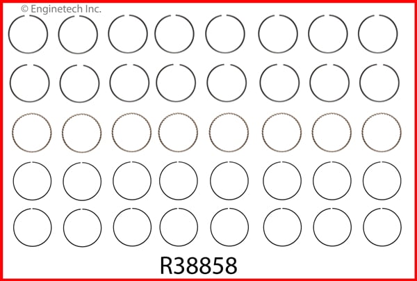 RINGS GM CHEV 283 307 OLD