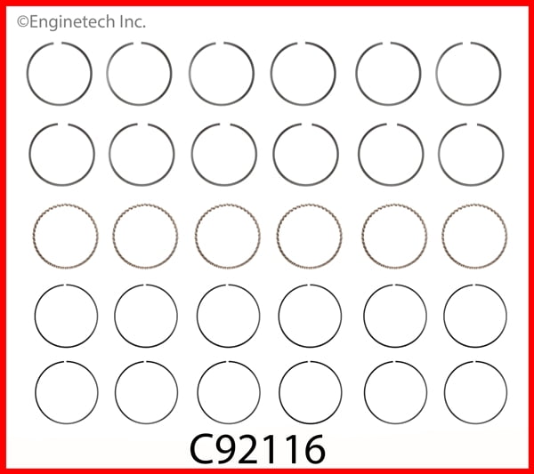 RINGS GM CHEV 3.4L 207