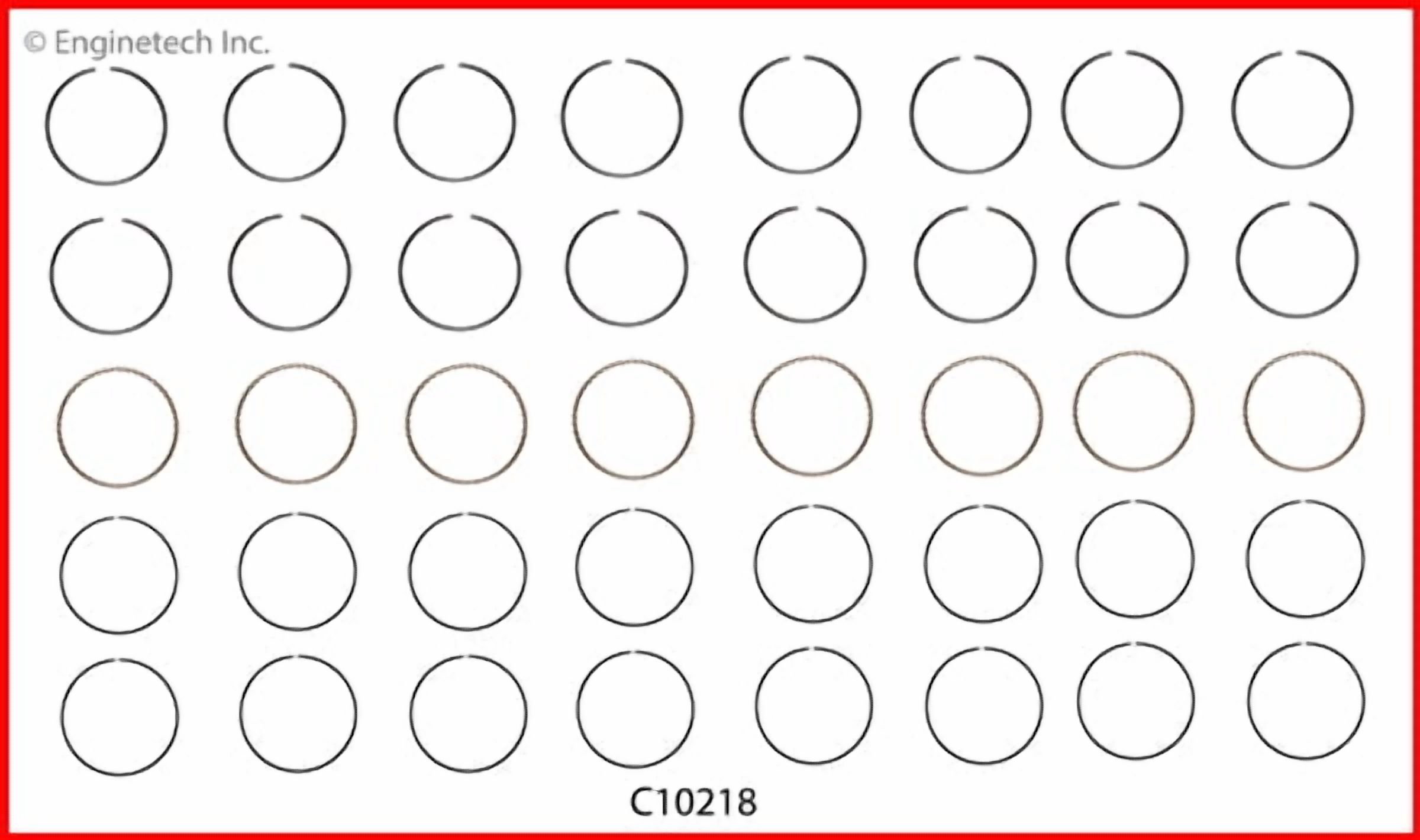 RINGS GM CHEV ISU 5.7L 35