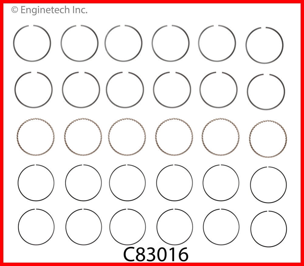 Enginetech C83016-STD Engine Premium Piston Ring Complete Set