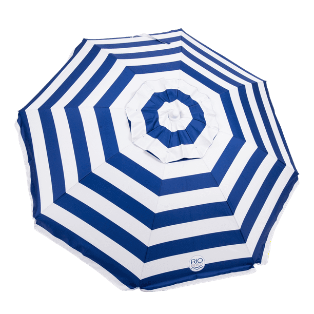 RIO Beach 6 ft. Beach Umbrella with Integrated Sand Anchor