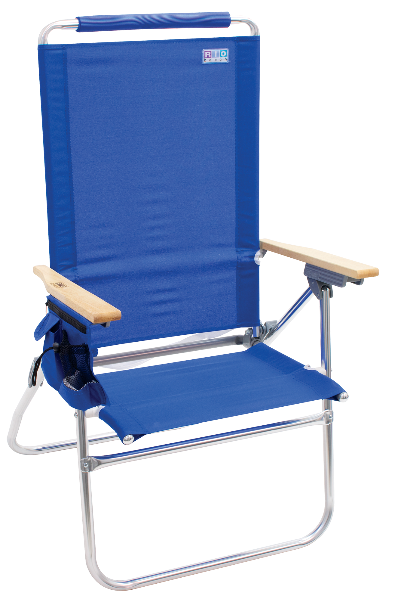 RIO Beach Hi-Boy Aluminum Beach Chair, Blue, Adjustable Lounge Chair - image 1 of 3
