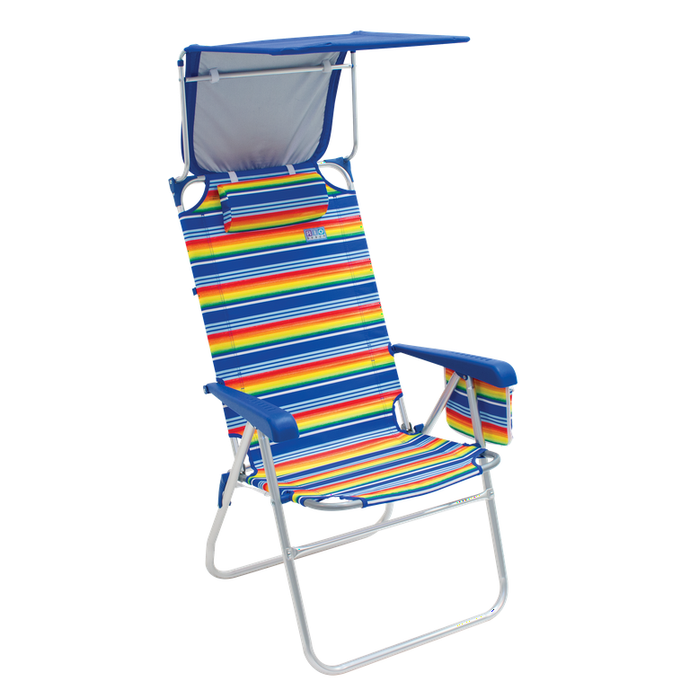 RIO Beach Hi-Boy Aluminum Beach Chair with Canopy