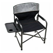 RIO Brands XXL Director’s Chair with Side Table and Carry Straps, Gray