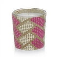 thumbnail image 1 of RIO DE JANERIO - MIA Zodax Scented Jar Candle Pink and White Zigzag - 18.5 oz, 1 of 1