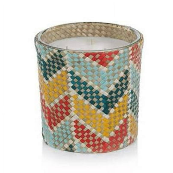 RIO DE JANERIO - MIA Zodax Scented Jar Candle Rainbow Zigzag - 18.5 oz