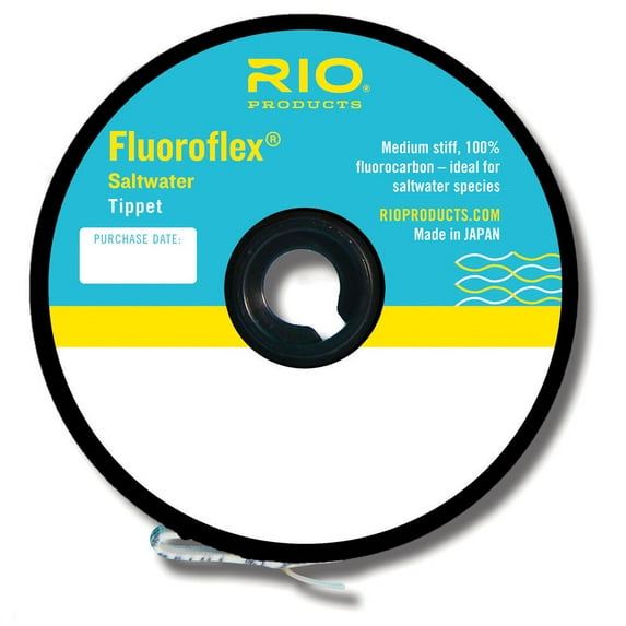 RIO Fluoroflex Saltwater Medium Stiff Invisible Fly Fishing Tippet - All Sizes