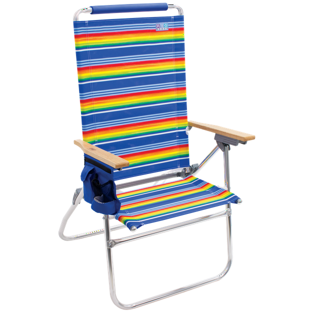 RIO Hi-Boy Lounge Aluminum Beach Chair - Multi-color