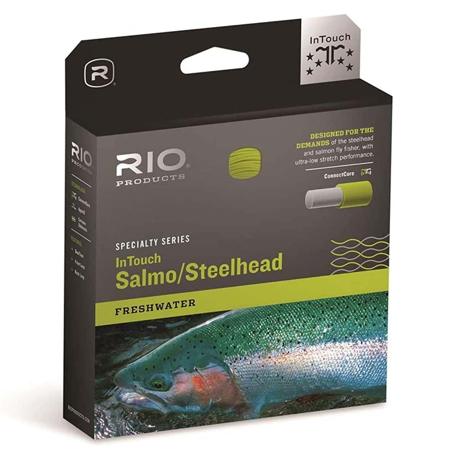 RIO InTouch Salmon/Steelhead Low Stretch Freshwater Fly Fishing Line, WF6F  