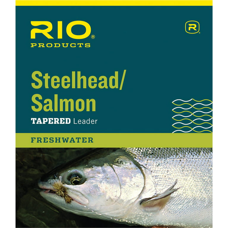 RIO Salmon/Steelhead Glacial Green Nylon Tapered Fly Fishing Leader 