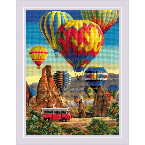 RIOLIS Counted Cross Stitch Kit 11.75"X15.75"-Festival in Cappadocia (14 Count)