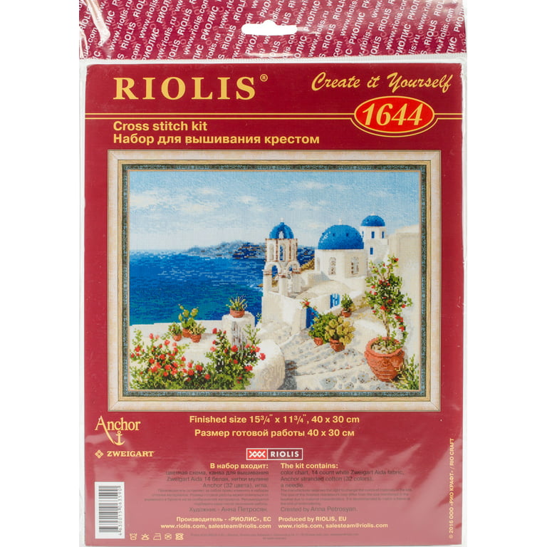 14 Ct Riolis Cross Stitch Kit Mallow- Kit – Monsuena's Cross-Stitch &  Embroidery