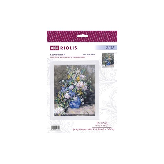 RIOLIS Counted Cross Stitch Kit 15.75"X19.75"-Spring Bouquet (14 Count)