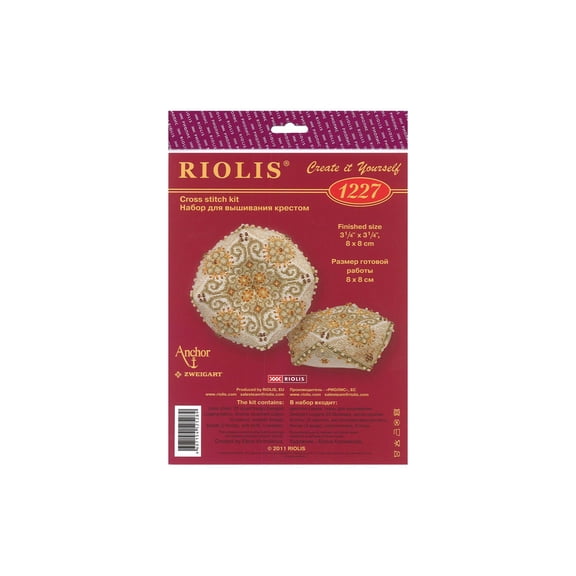 RIOLIS Counted Cross Stitch Kit 3.25"X3.25"-Biscornu Fantasy (25 Count)