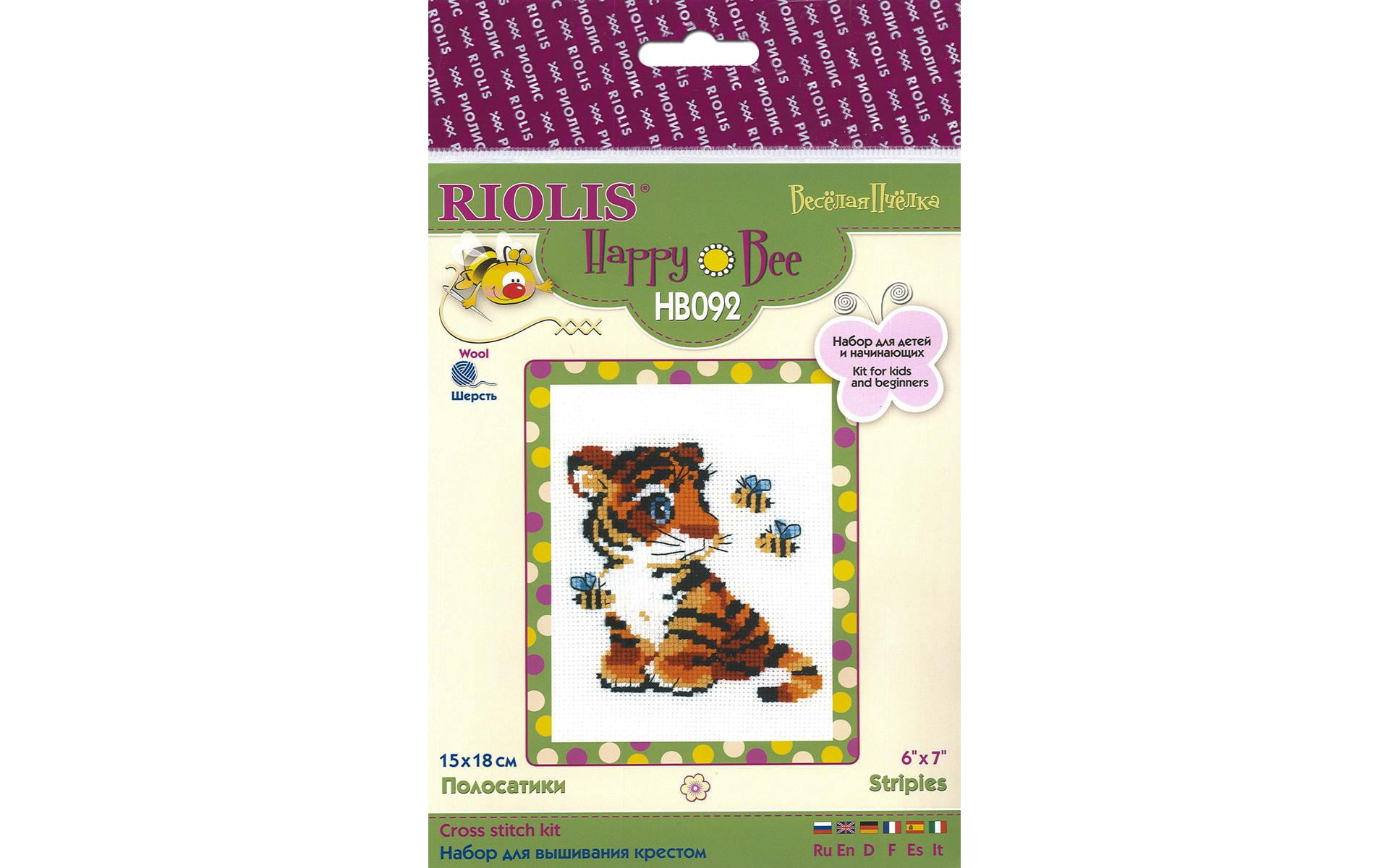 Riolis Counted Cross Stitch Kit 6X6-Hello, Little One! Girl (18 Count)