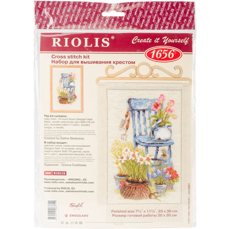 Riolis Cottage Garden Counted Cross Stitch Kit-8X11.75 14 Count