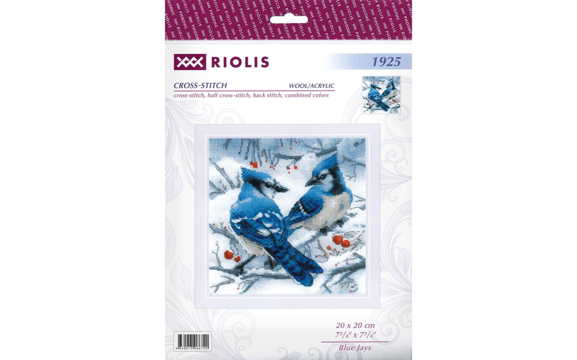 Riolis Cross Stitch Kit Blue Jays