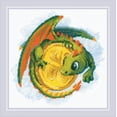 thumbnail image 1 of RIOLIS Counted Cross Stitch Kit 7.75"X7.75"-Good Luck Coin, 1 of 1