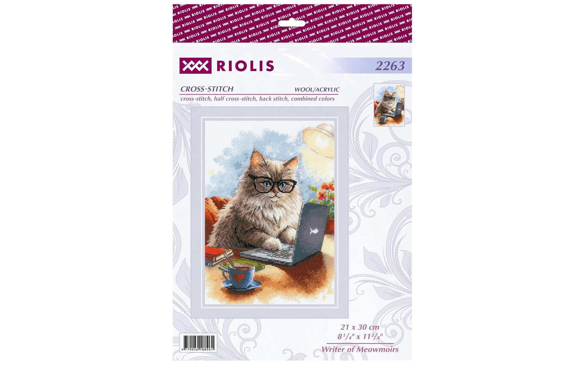 Riolis Cross Stitch Kit Meowmoirs
