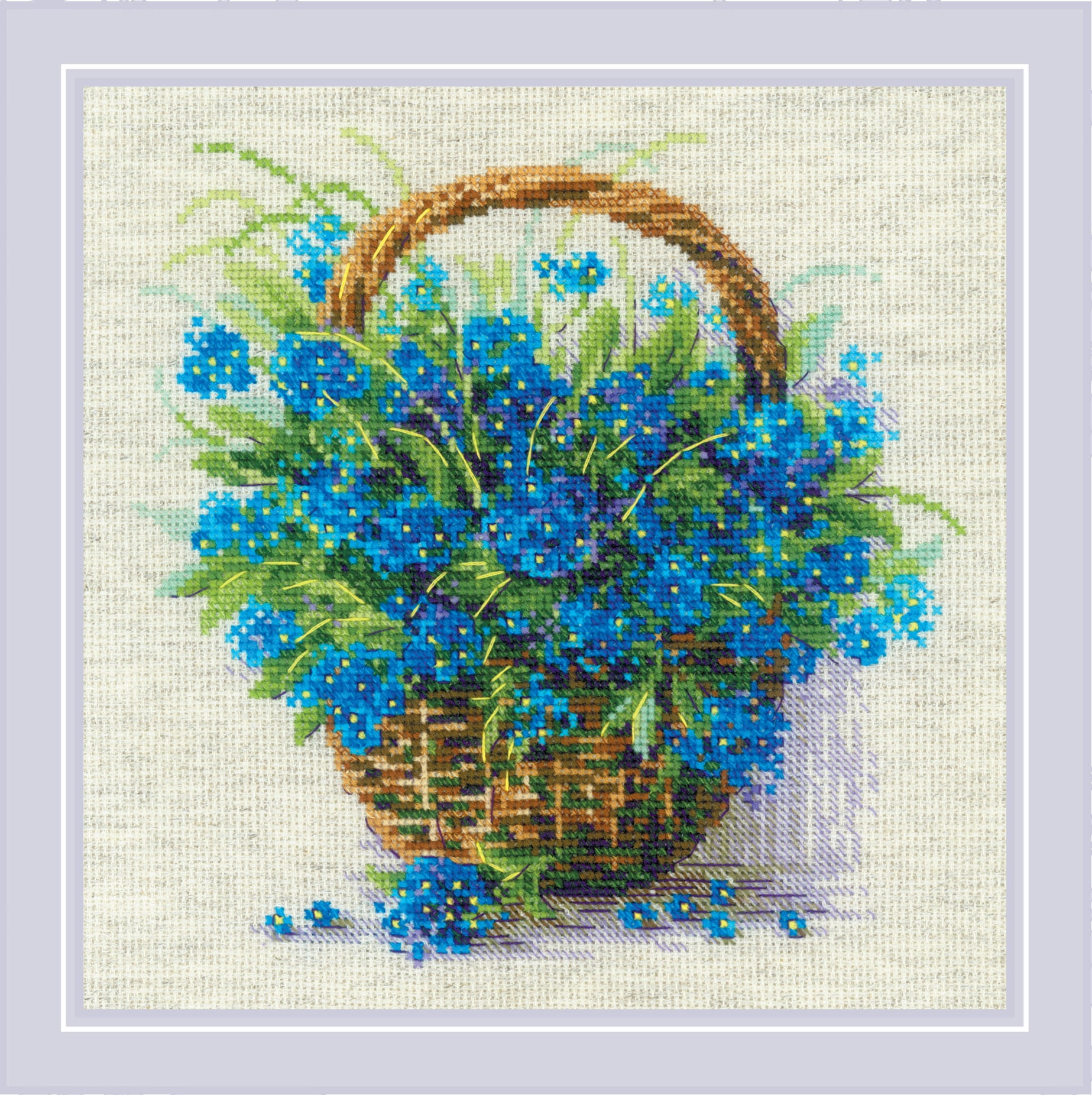 Kit Punto Croce RIOLIS 'Wandering Wind' - 14 Count, Tessuto Aida Beige 21x29,8 Cm, 27 Colori