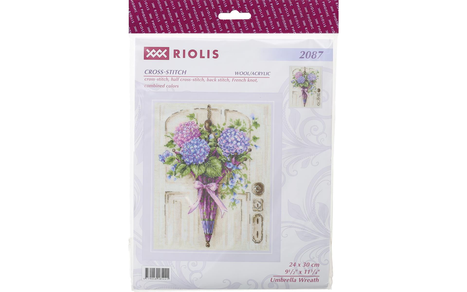 Riolis Cross Stitch Kit Umbrella Wreath