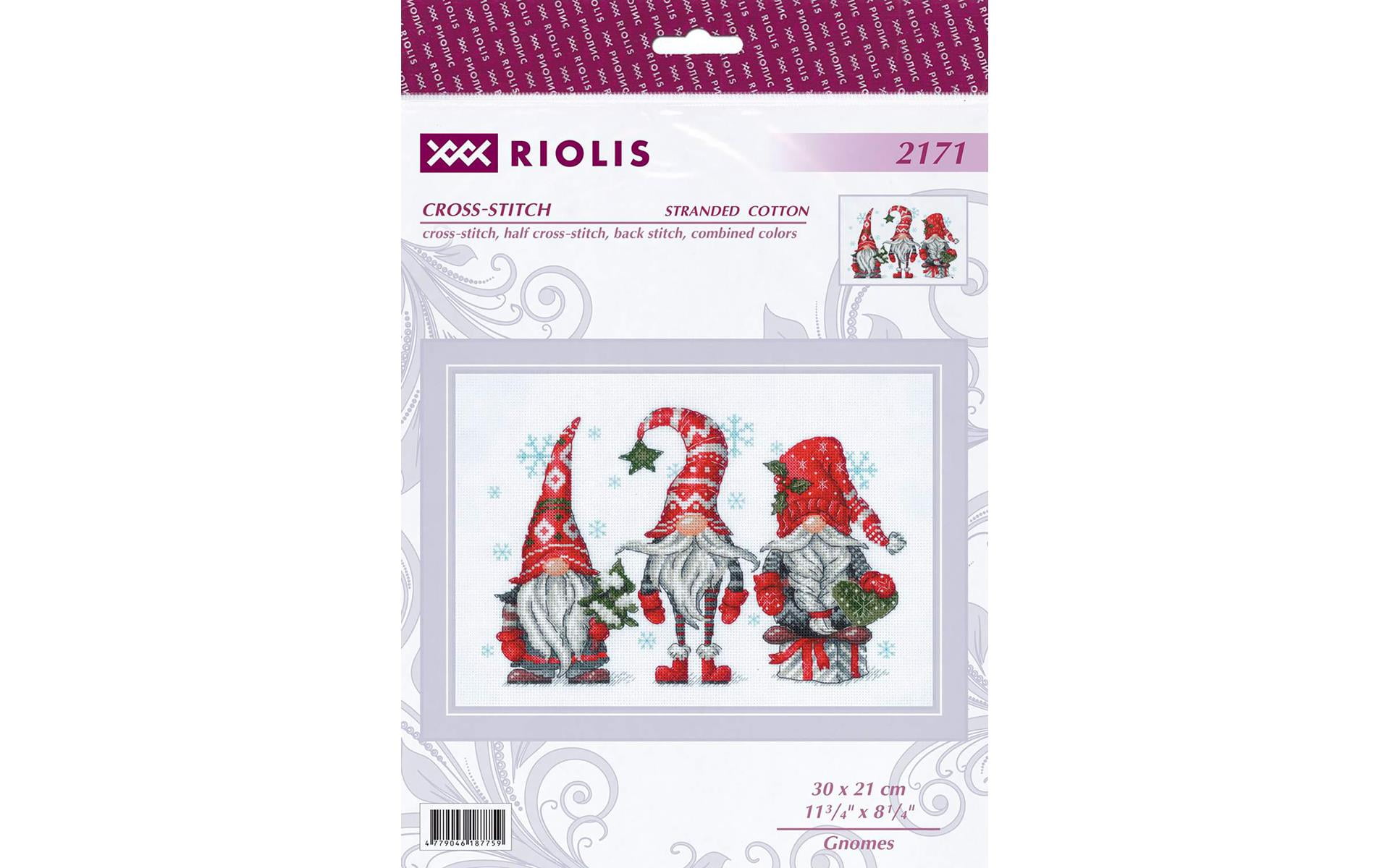 RIOLIS Counted Cross Stitch Kit 11.75"X8.25"-Gnomes