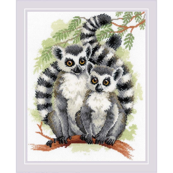 RIOLIS® Lemurs Counted Cross-Stitch