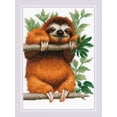 thumbnail image 1 of RIOLIS® Sloth Kit Counted Cross-Stitch Kit, 1 of 2