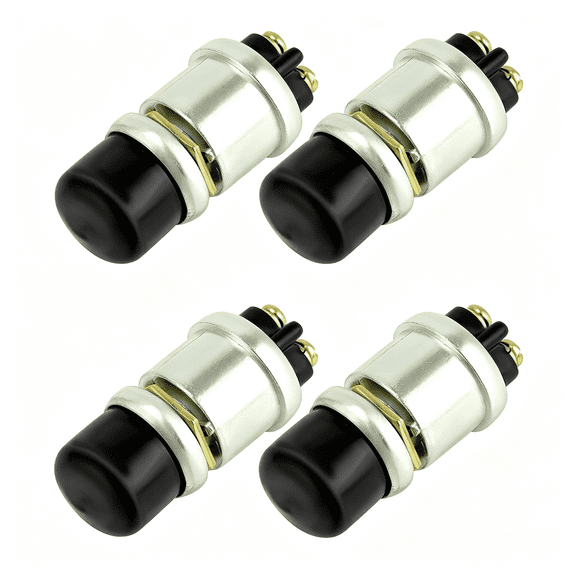 RIONIMA 12V 50A Momentary Engine Start Push Button Heavy-Duty Switch for Car,Truck&Boat Instant Ignition Push Button Starter Switch