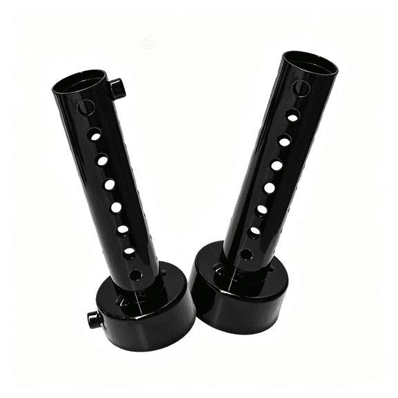 RIONIMA 2 PCS Motorcycle Exhaust Silencers, 48 MM Motorbike Muffler Insert Heat-Resistant Baffle Silencer, Universal Removable Exhaust Baffle for Most Motor, Motorcycle Accessories (Black)
