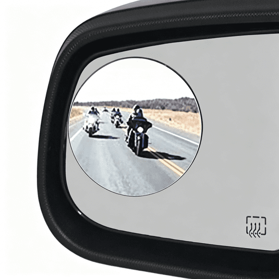 RIONIMA 2 Pack 3" Blind Spot Mirrors for Trucks, Van, Suv, Large Vehicle - Aluminum Frame Glass Convex Rear View