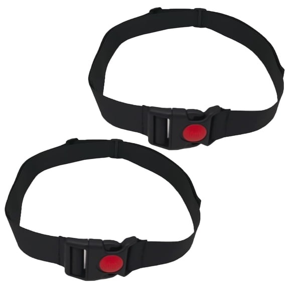 RIONIMA 2 Pcs High Chair Straps Replacement Swing Child Stroller Baby 2-Point Safety Belt Kid Safe Strap Pushchair Security Harness for Highchair Belt,Child Infant Point Belt(Black)
