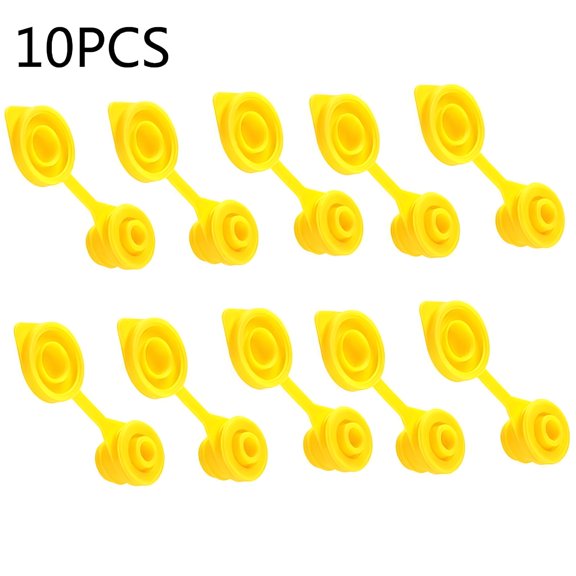 RIONIMA 2026 New 10Pcs Replacement Gas Can Fuel Jug Vent Caps Plug Yellow for Fuel Storage, Gas Can Maintenance, Outdoor Use, Vehicle Fueling, Emergency Preparedness.