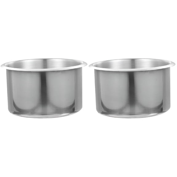 RIONIMA 2026 New 2 Pack Stainless Steel Cup Holder Sofa Cup Holder for Table Drop in Cup Holder Cup Holders for Your Car Individual,For Use in Cars,Trucks,Sofas,Tables,Rvs,Boats
