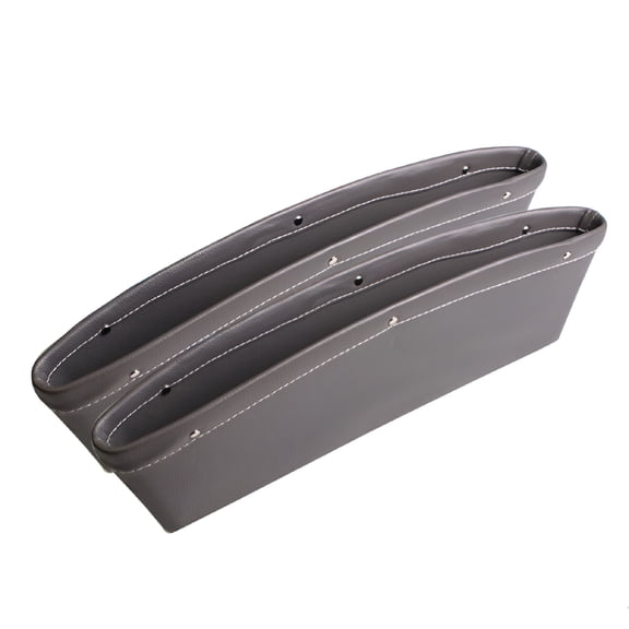 RIONIMA 2026 New 2Pcs Car Seat Gap Filler Organizer Drop Catcher Pocket Between Seat and Console(Grey)