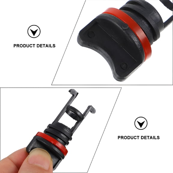 RIONIMA 2026 New 2Pcs Kayak Drain Stop Plugs Kayak Dinghy Canoe Hull Thread Drain Plugs Ship Drain Plug Replacement