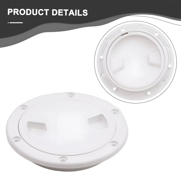 RIONIMA 2026 New 4Inch Marine Screw Out Deck Plate Inspection Hatch Plastic Access Boat Rv Round for Boat, Rv, Marine, Yacht, Deck Access
