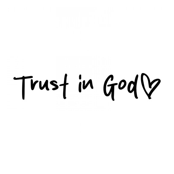 RIONIMA 2026 New 4Pcs Trust in God Rearview Mirror Sticker,Black Car Accessories,Car Rear View Mirror Decal for Women Men Car Stickers,For Cars,Trucks,Suvs,Vehicle Decoration,Inspirational Gifts.