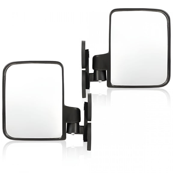 RIONIMA 2026 New Adjustable Rear View Side Mirrors 114 Lb,Rubber Black,For Car,Truck,Rv,Driving,Safety 5.50 X 7.10 X 3.10 Inches