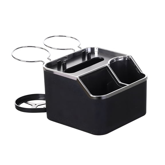 RIONIMA 2026 New Car Armrest Storage Box Seat Organizer with Cup Holder Large Capacity Multifunctional Car Console Side Organizer