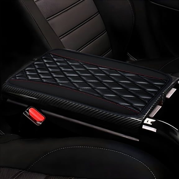 RIONIMA 2026 New Car Center Console Cover,Microfiber Leather Armrest Cushion,Universal Armrest Storage Box for Car Interior for Sedan,Suv,Truck,Van,Crossover